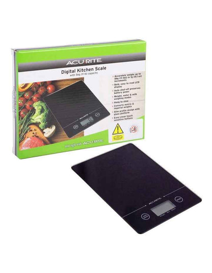Slimline Digital Scale 1g/5kg in Black