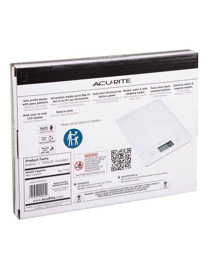 Slimline Digital Scale 1g/5kg in White