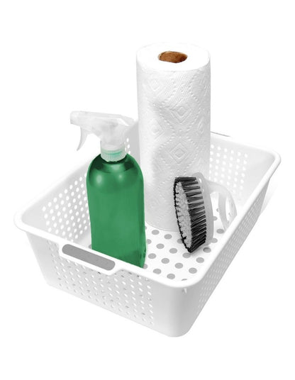 Medium Storage Basket in White