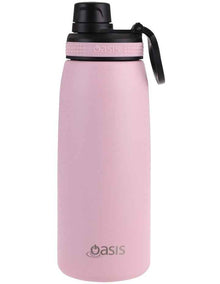 Stainless Steel Double Wall Insulated Sports Bottle with Screw Cap Lid 780ml in Carnation