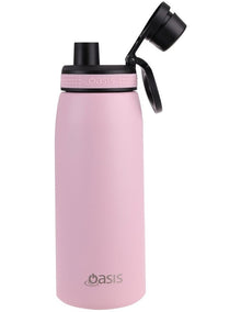 Stainless Steel Double Wall Insulated Sports Bottle with Screw Cap Lid 780ml in Carnation