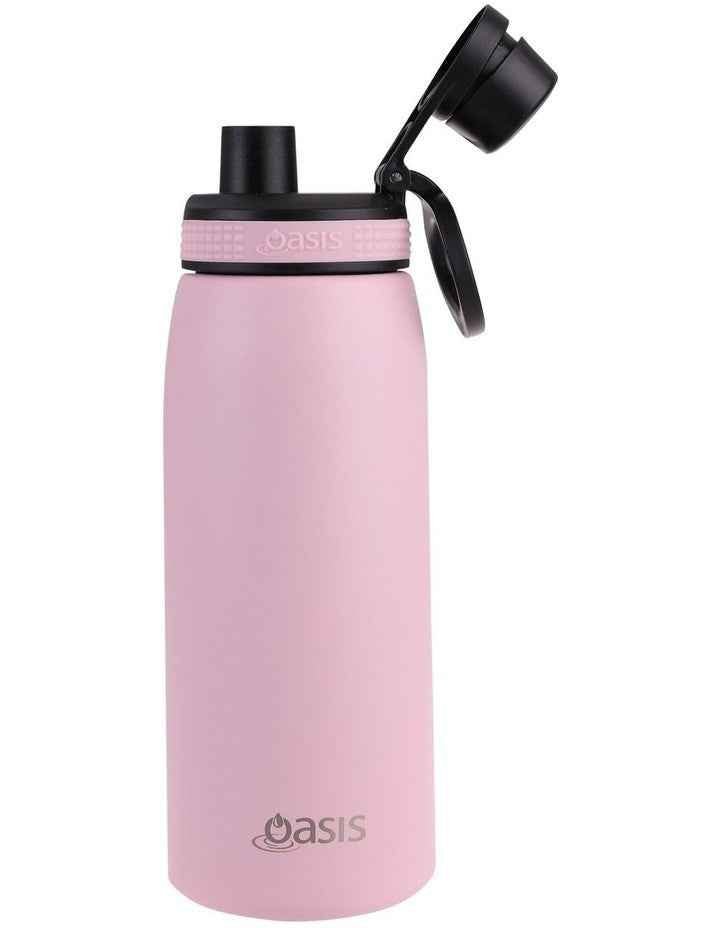 Stainless Steel Double Wall Insulated Sports Bottle with Screw Cap Lid 780ml in Carnation