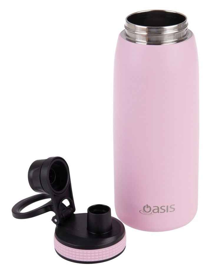 Stainless Steel Double Wall Insulated Sports Bottle with Screw Cap Lid 780ml in Carnation