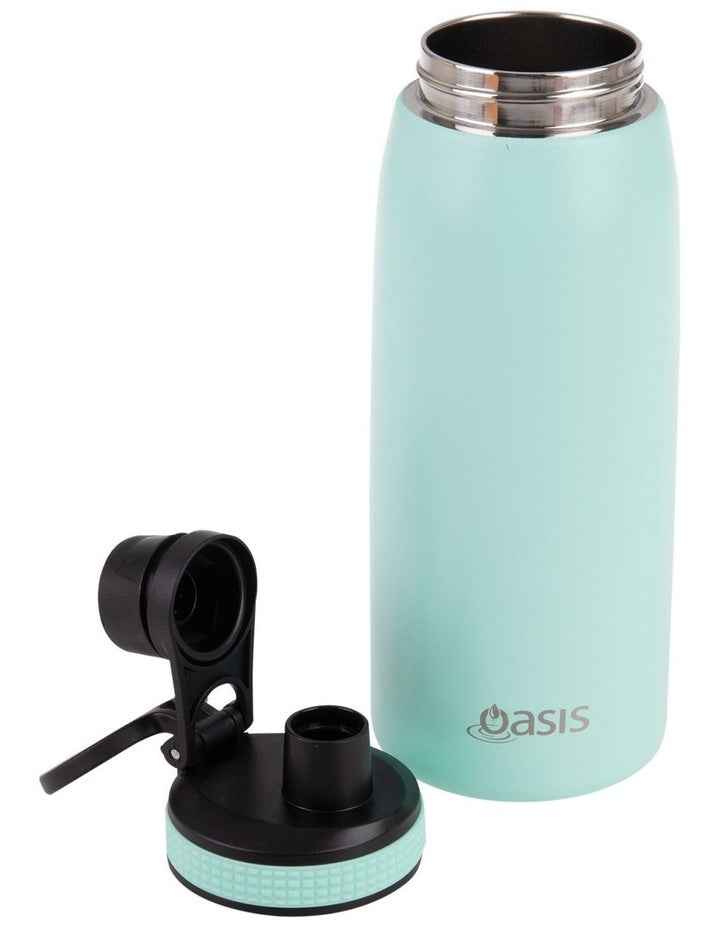 Double Wall Insulated Sports Bottle With Screw Cap Lid 780ml in Mint