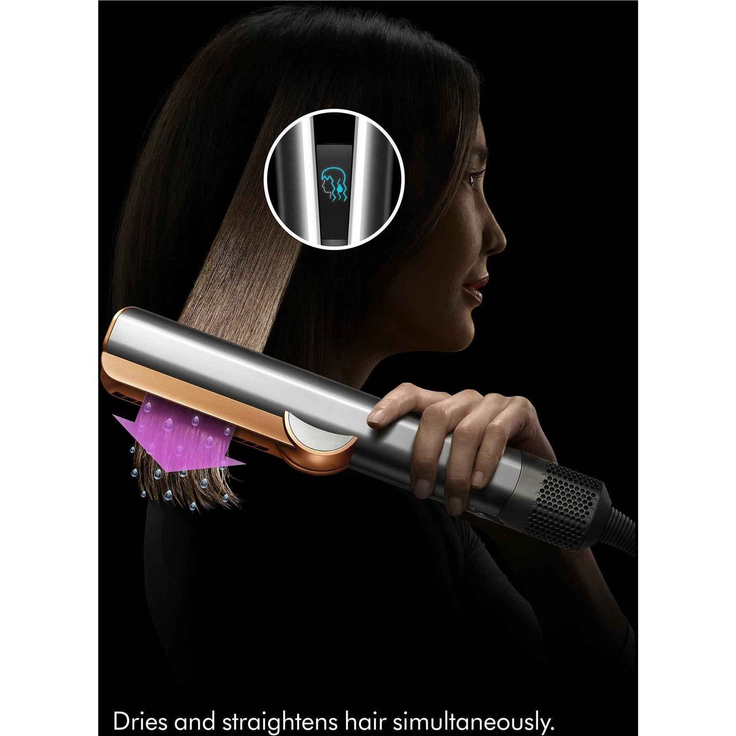 Dyson Airstrait™ Straightener and Dryer (Ceramic Apricot / Topaz)