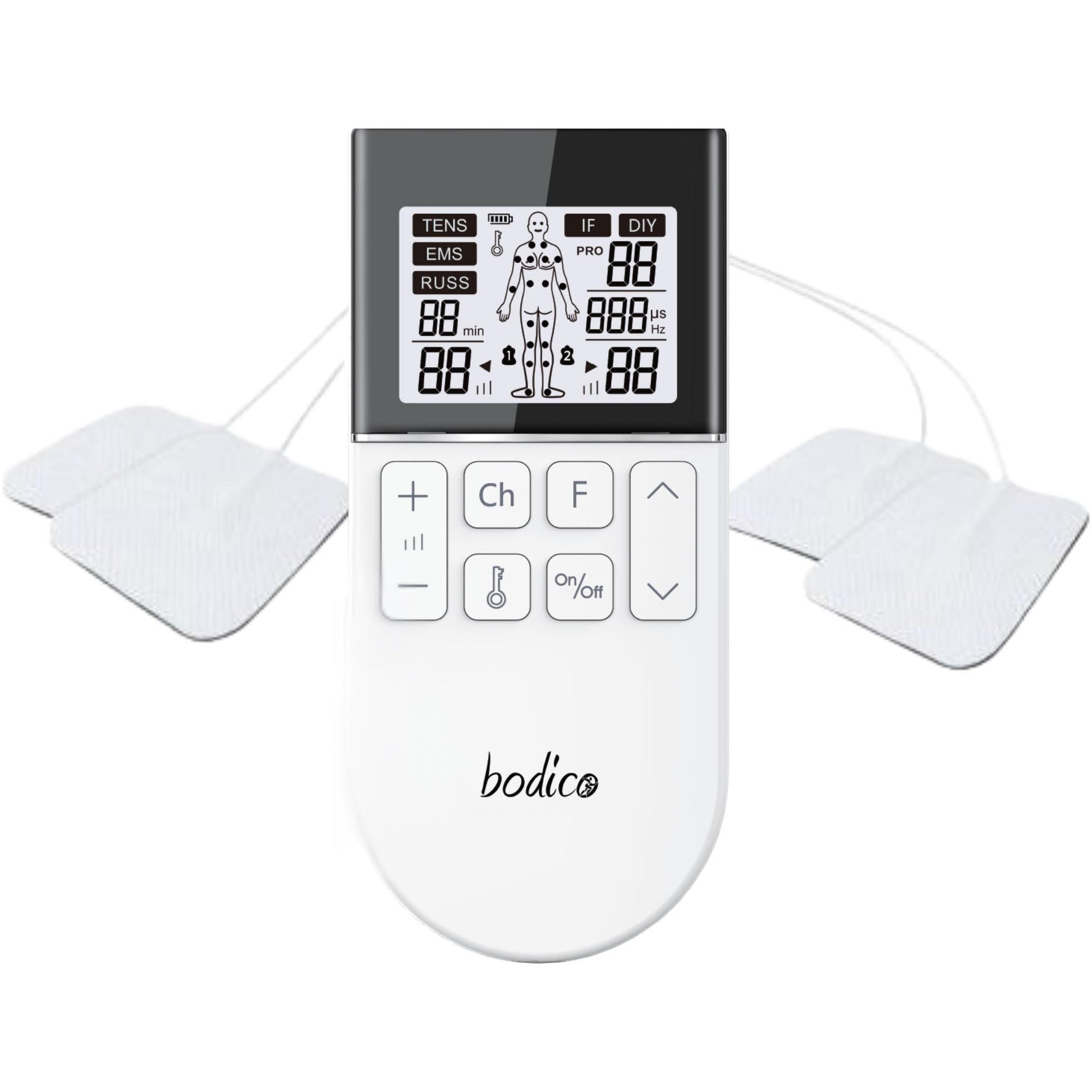 Bodico Digital TENS/EMS 2 Channel/4 Pads