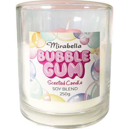 Mirabella Soy Blend Candle Bubble Gum 250g