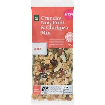 Woolworths Crunchy Nut Fruit & Chickpea Mix 325g