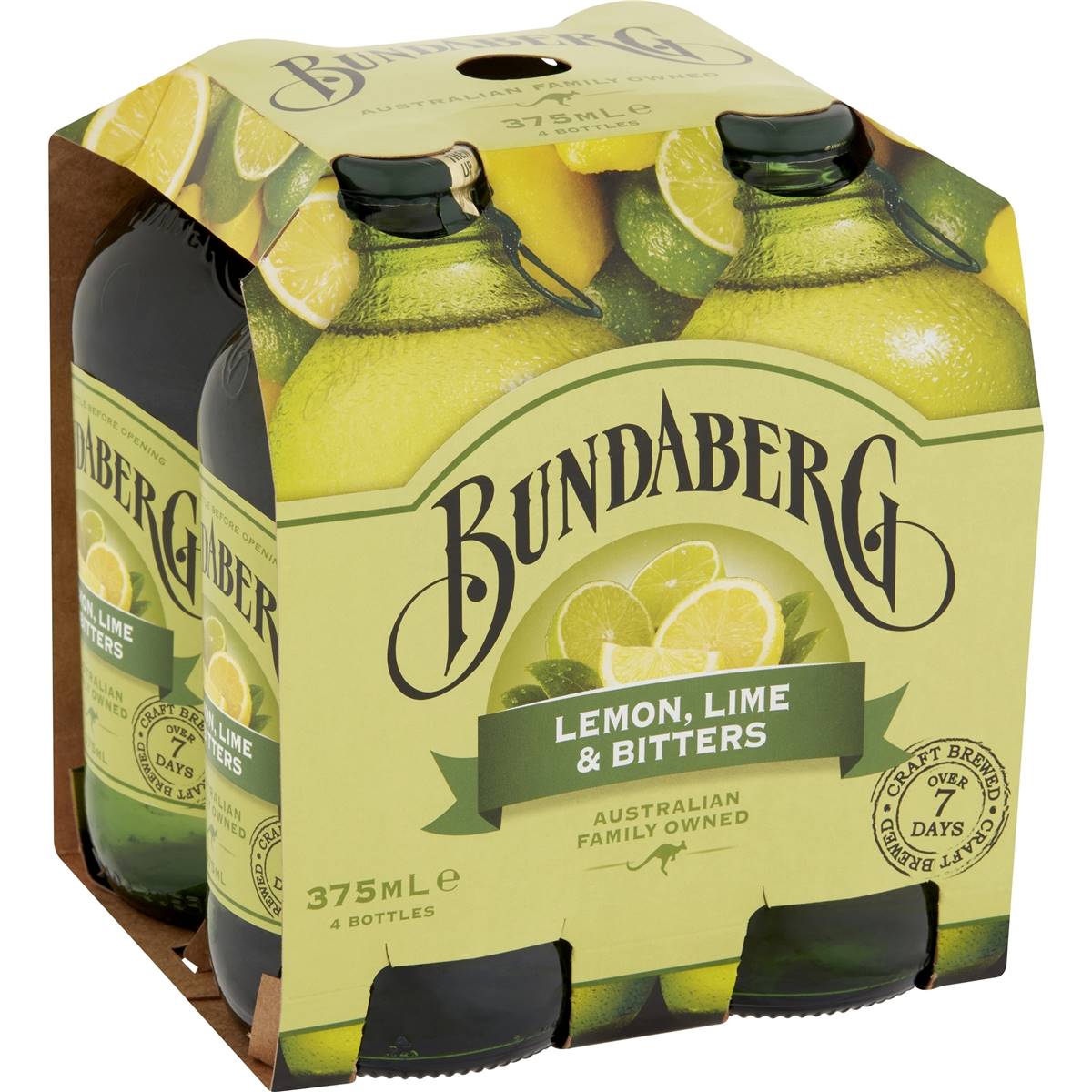 Bundaberg Lemon Lime & Bitters 375ml x4 Pack