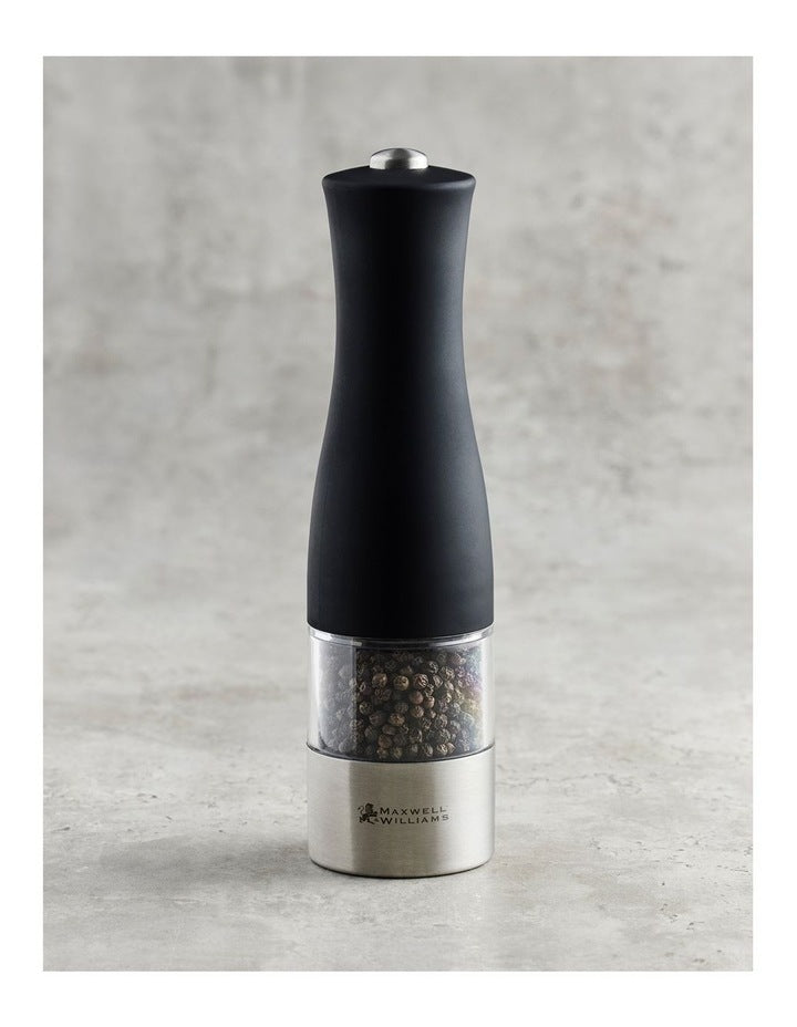 Cosmopolitan Electric Salt/Pepper Mill 21cm Gift Boxed in Black