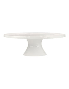 White Basics Diamonds Footed Cake Stand 25cm in White