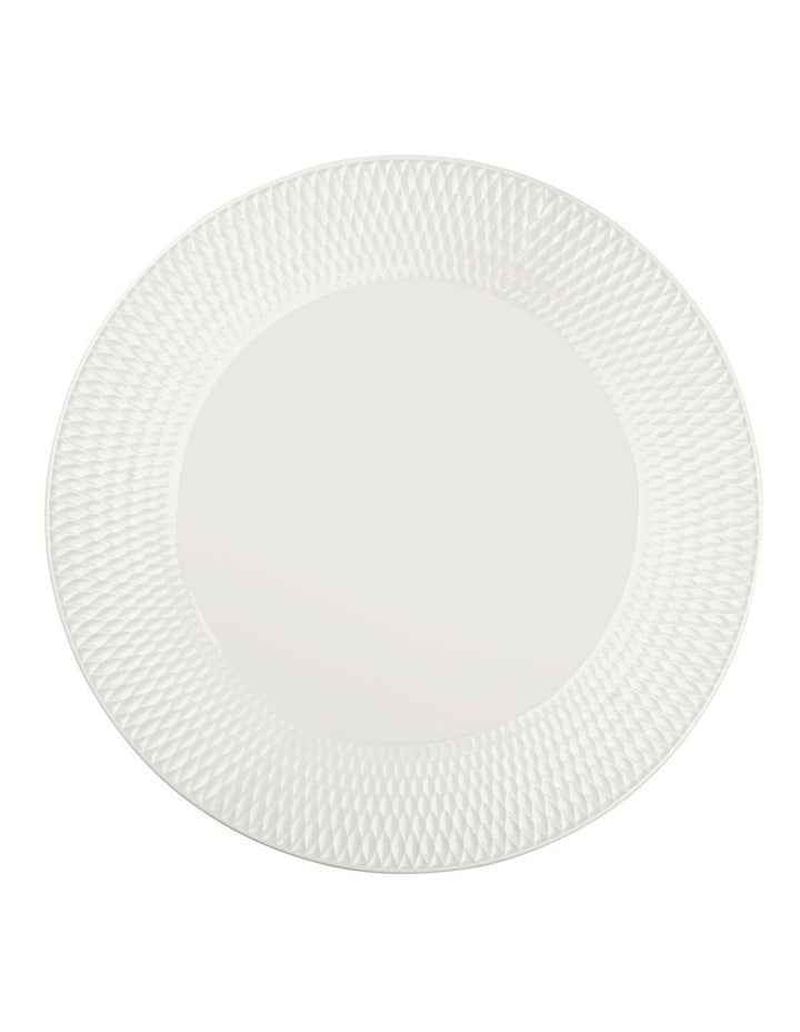 White Basics Diamonds Footed Cake Stand 25cm in White