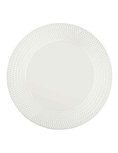 White Basics Diamonds Footed Cake Stand 25cm in White