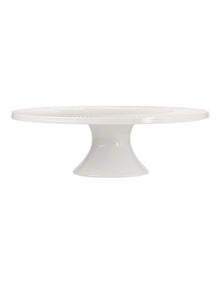 White Basics Diamonds Footed Cake Stand 30cm in White