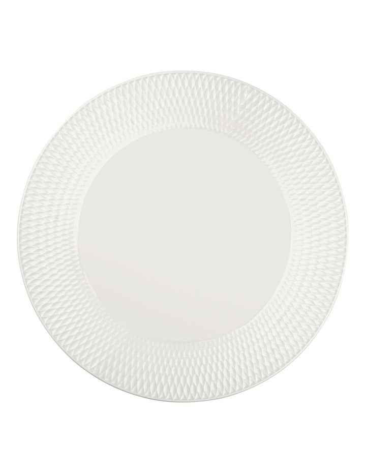 White Basics Diamonds Footed Cake Stand 30cm in White