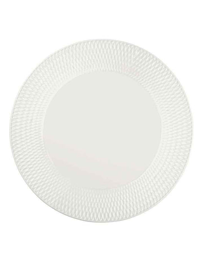 White Basics Diamonds Footed Cake Stand 30cm in White