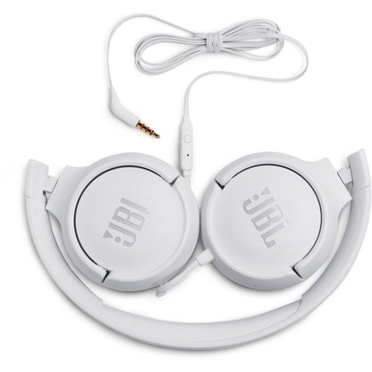JBL Tune 500 Wired On-ear Headphones (White)