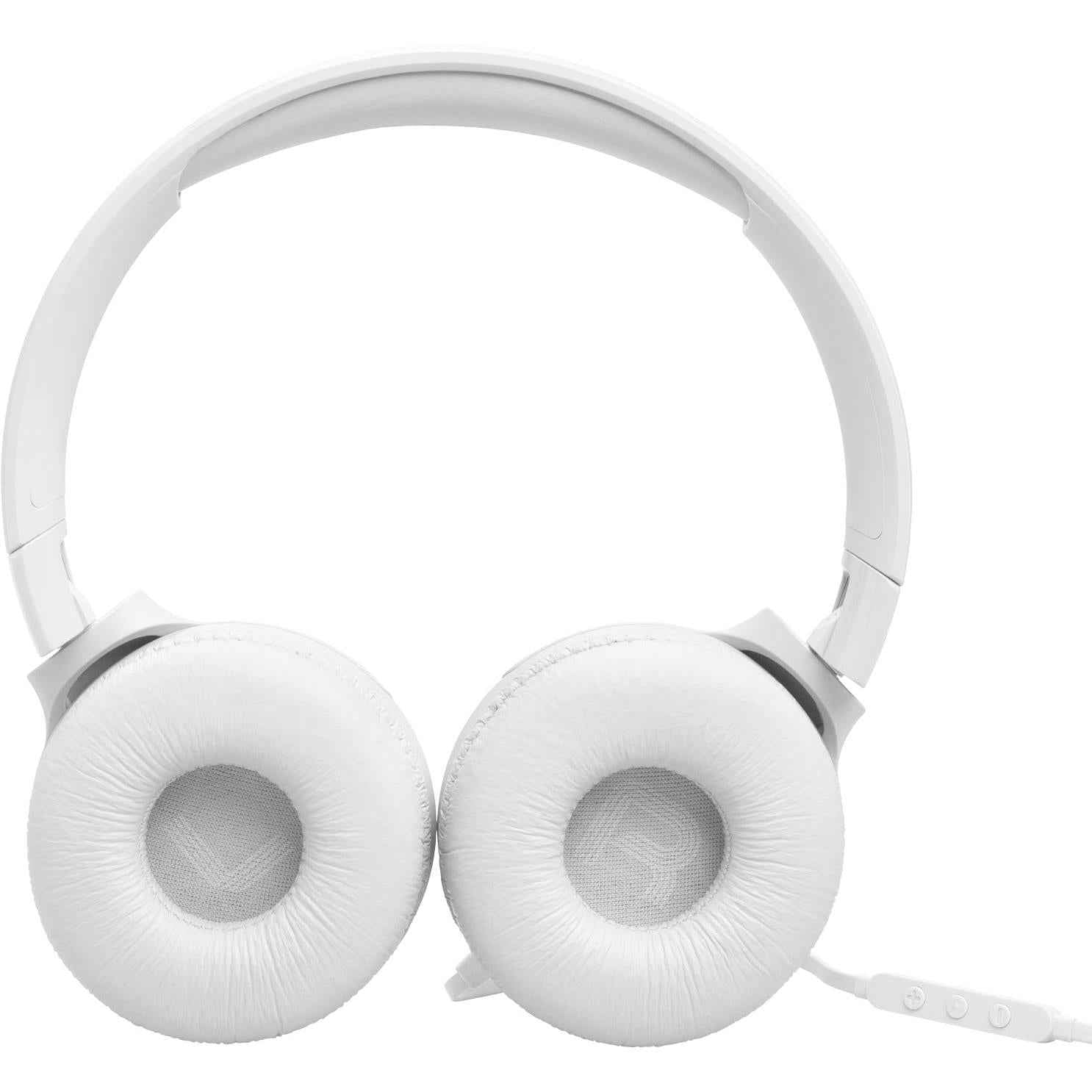 JBL Tune 520C Wired USB-C On-Ear Headphones (White)