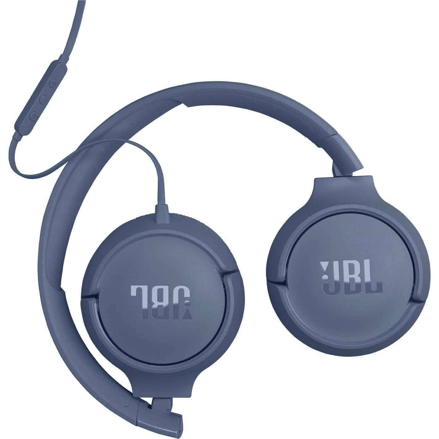JBL Tune 520C Wired USB-C On-Ear Headphones (Blue)
