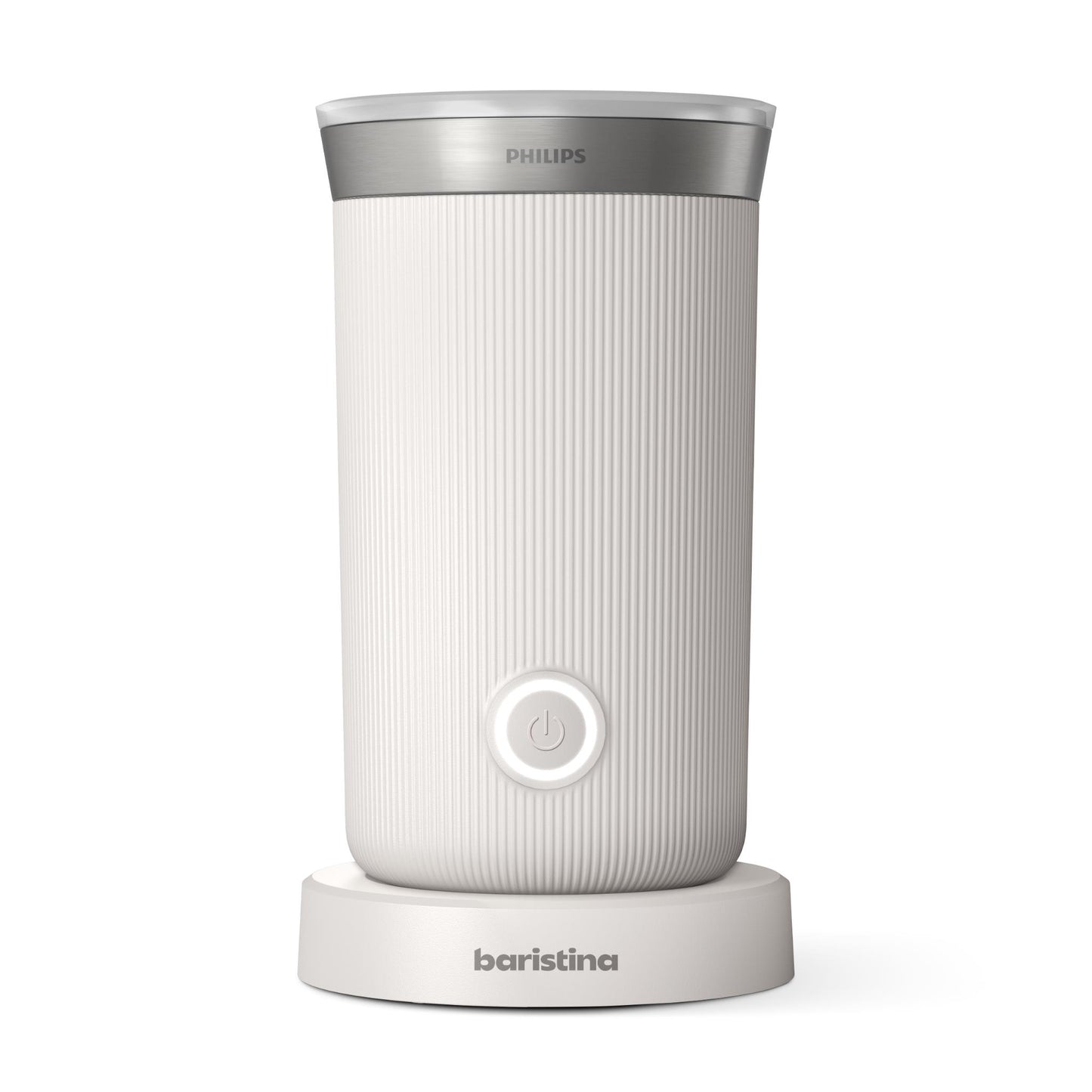 Philips Baristina Hot & Cold Milk Frother (Cloud White)