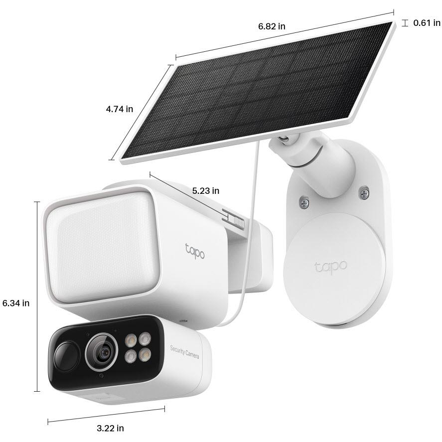 Tapo 2K Solar-Powered Floodlight Pan/Tilt Security Camera Kit