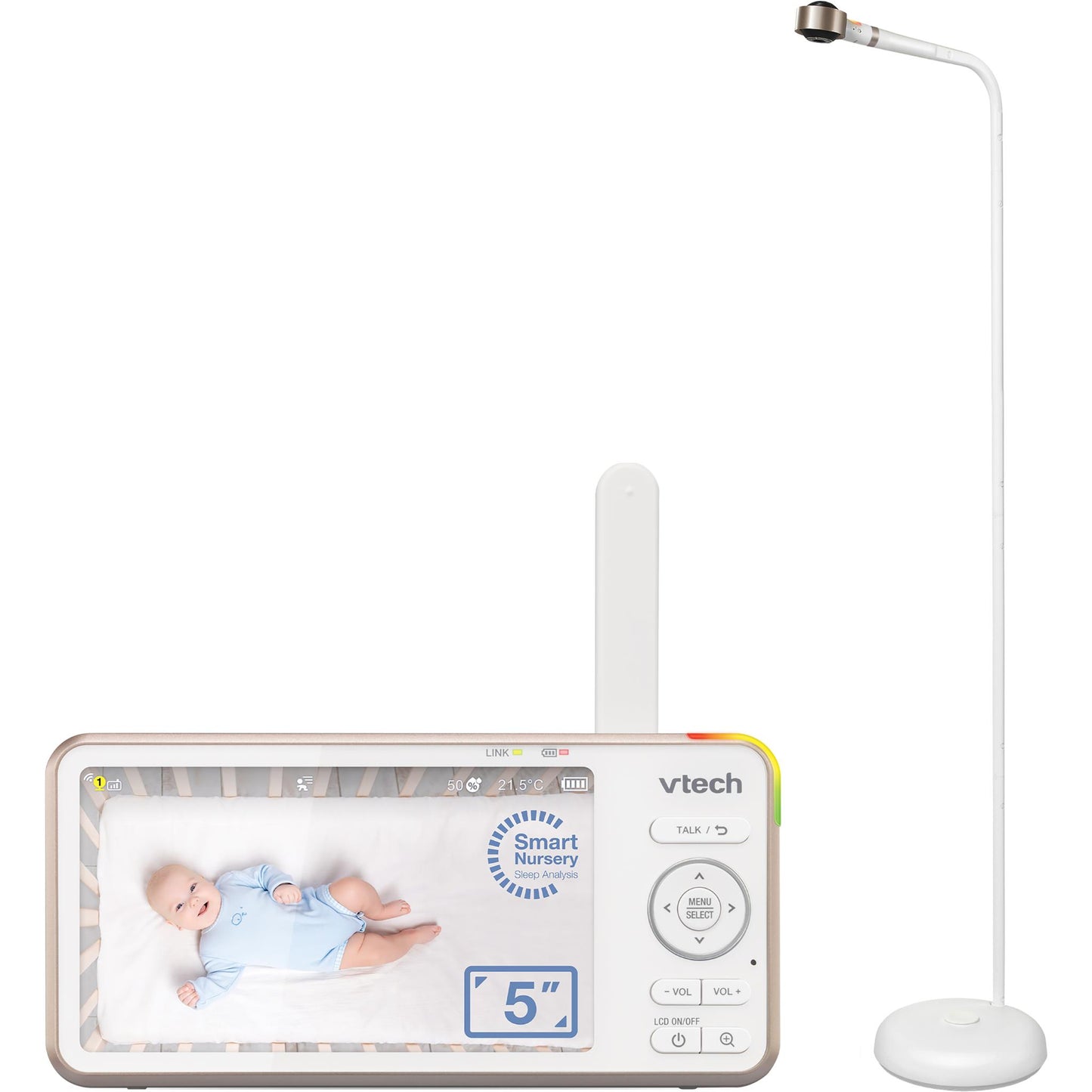 VTech V-Care 2 5” Smart Non-Contact Well-Being Baby Monitor