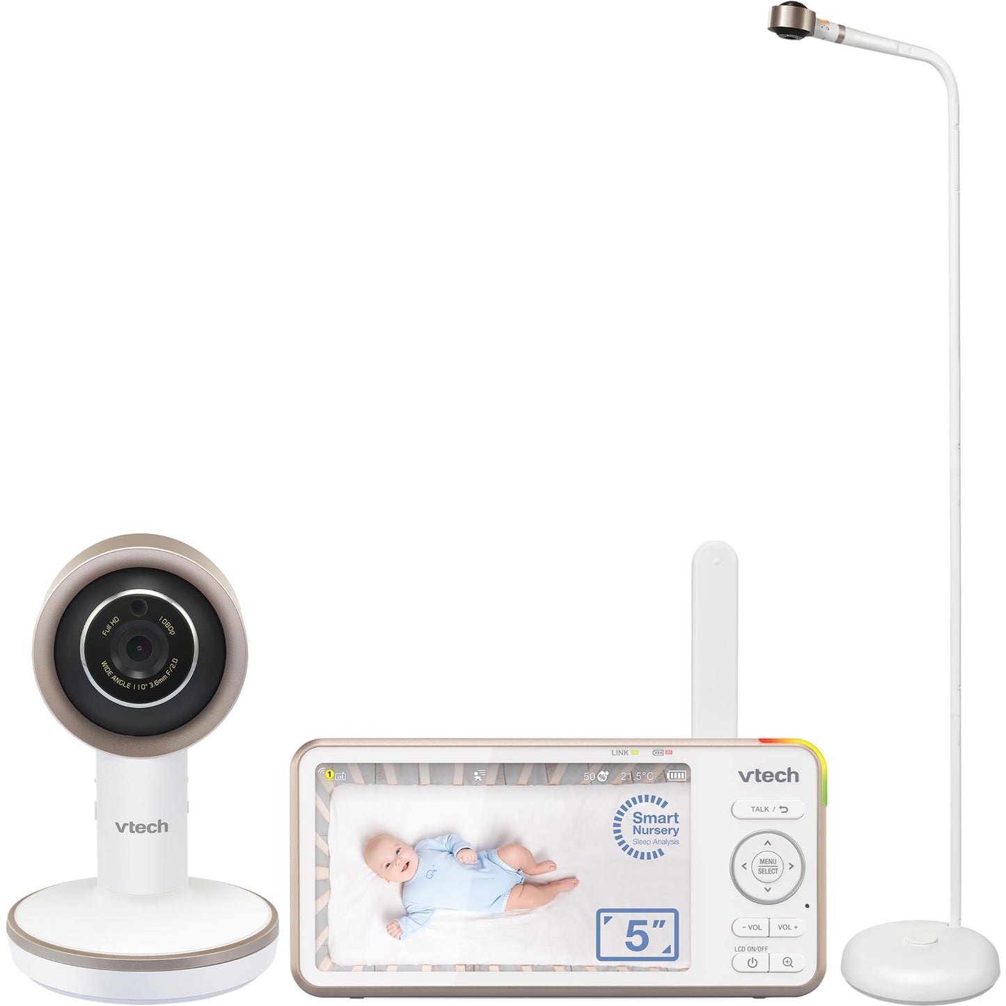 VTech V-Care 2 5” Smart Non-Contact Well-Being Baby Monitor