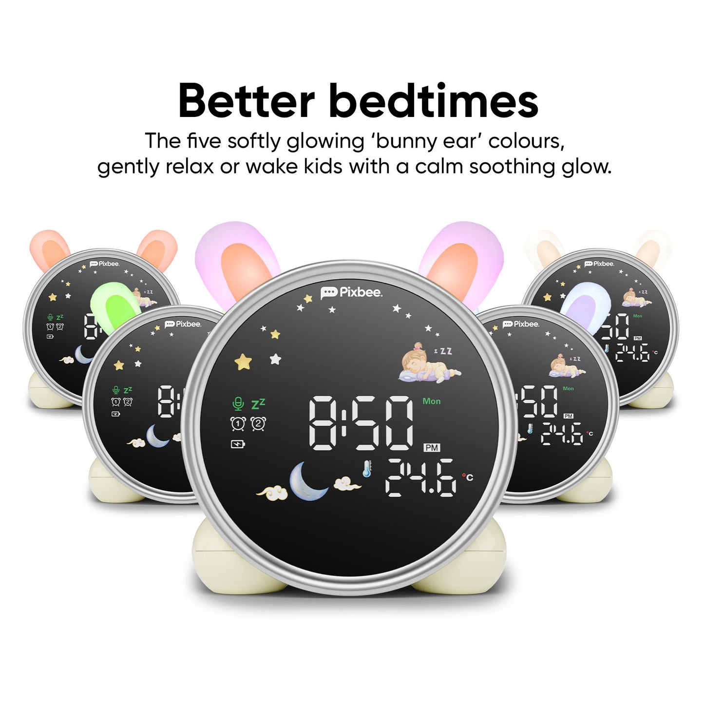 Pixbee Glow Sleep Training Light Clock