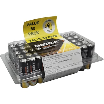 Chevron Alkaline Aa Srt 50 Pack