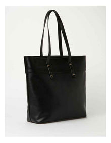 Santorini Black North South Tote Bag