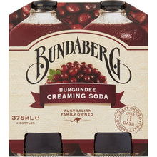 Bundaberg Burgundee Creaming Soda 375ml x4 Pack