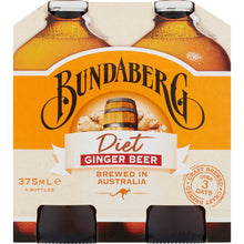 Bundaberg Diet Ginger Beer 375ml x4 Pack