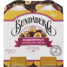Bundaberg Sparkling Passionfruit Drink 375ml x4 Pack