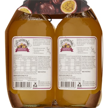 Bundaberg Sparkling Passionfruit Drink 375mL x 4 pack