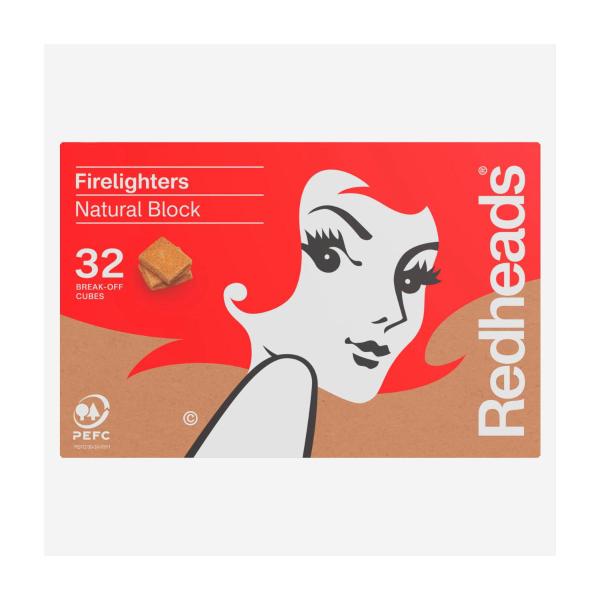 REDHEADS NATURAL FIRELIGHTER BLOCKS
