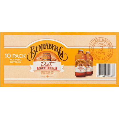 Bundaberg Diet Ginger Beer 375ml x10 Pack