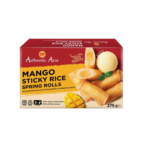 CP AUTHENTIC ASIA MANGO STICKY RICE SPRING ROLL 275G