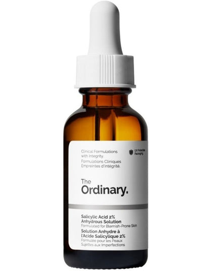 Salicylic Acid 2% Anhydrous Solution, Gentle Exfoliating Serum for Blemish-Prone Skin 30ml