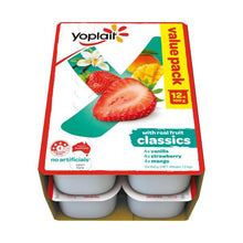 YOPLAIT CLASSIC YOGHURT VANILLA STRAWBERRY MANGO 12 PACK