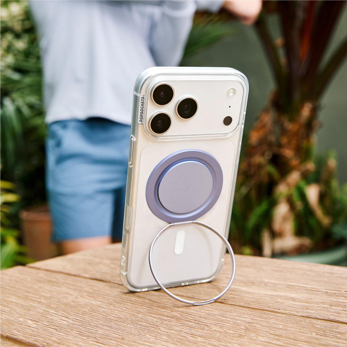 PopSockets Low-Pro PopGrip MagSafe Phone Grip/Stand (Lilac)