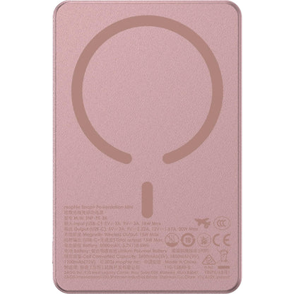 mophie Snap+ Powerstation Mini 5K Magnetic Power Bank (Rose Gold)