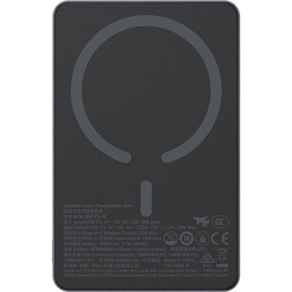 mophie Snap+ Powerstation Mini 5K Magnetic Power Bank (Space Grey)