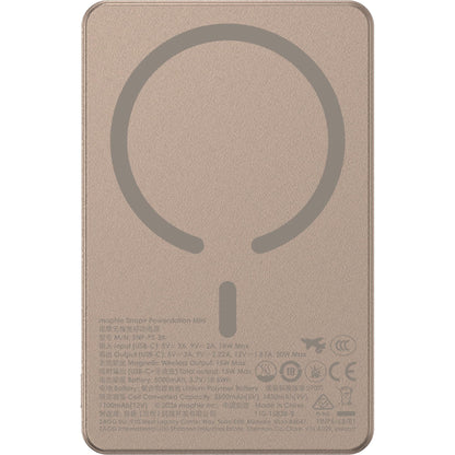 mophie Snap+ Powerstation Mini 5K Magnetic Power Bank (Desert Titanium)