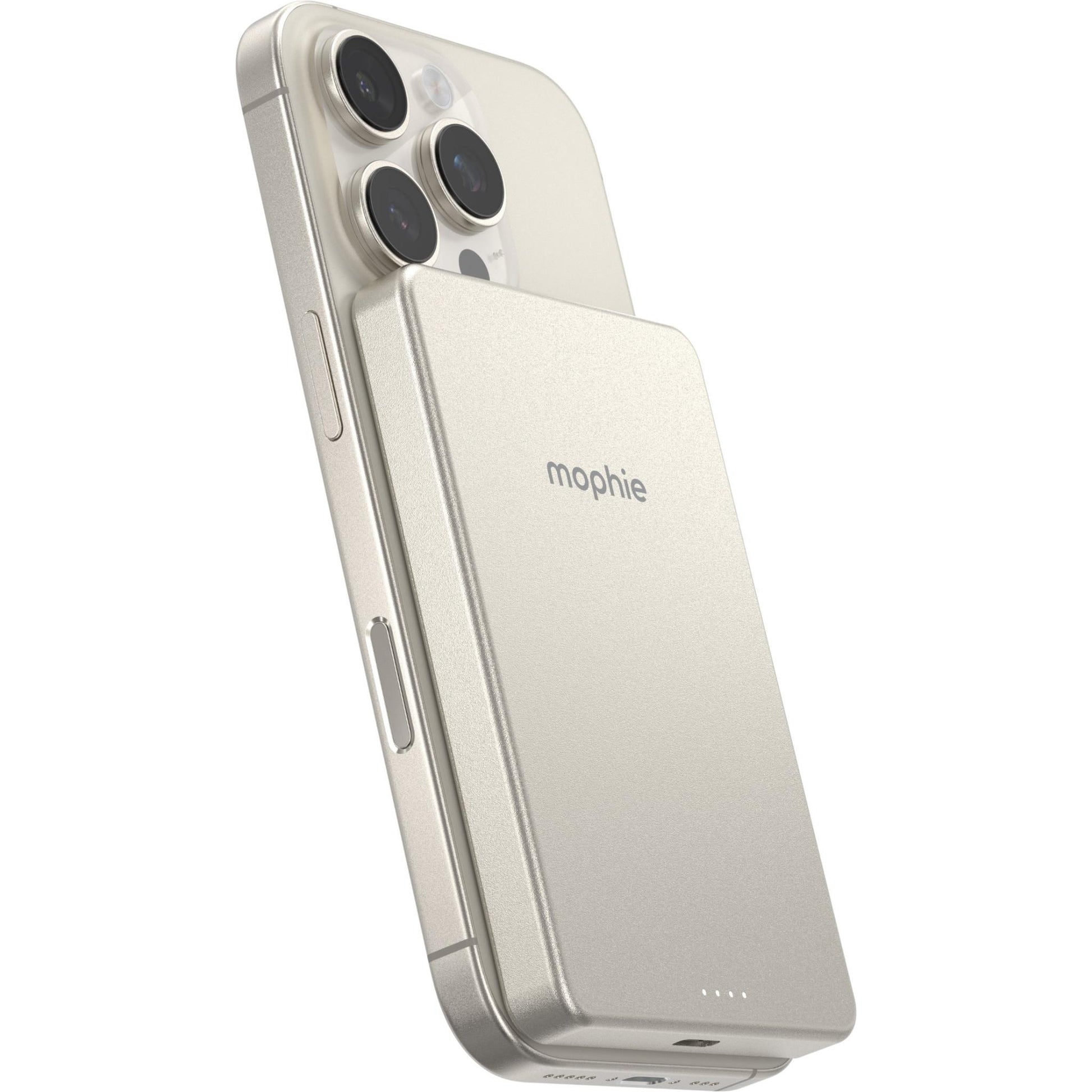 mophie Snap+ Powerstation Mini 5K Magnetic Power Bank (White Titanium)