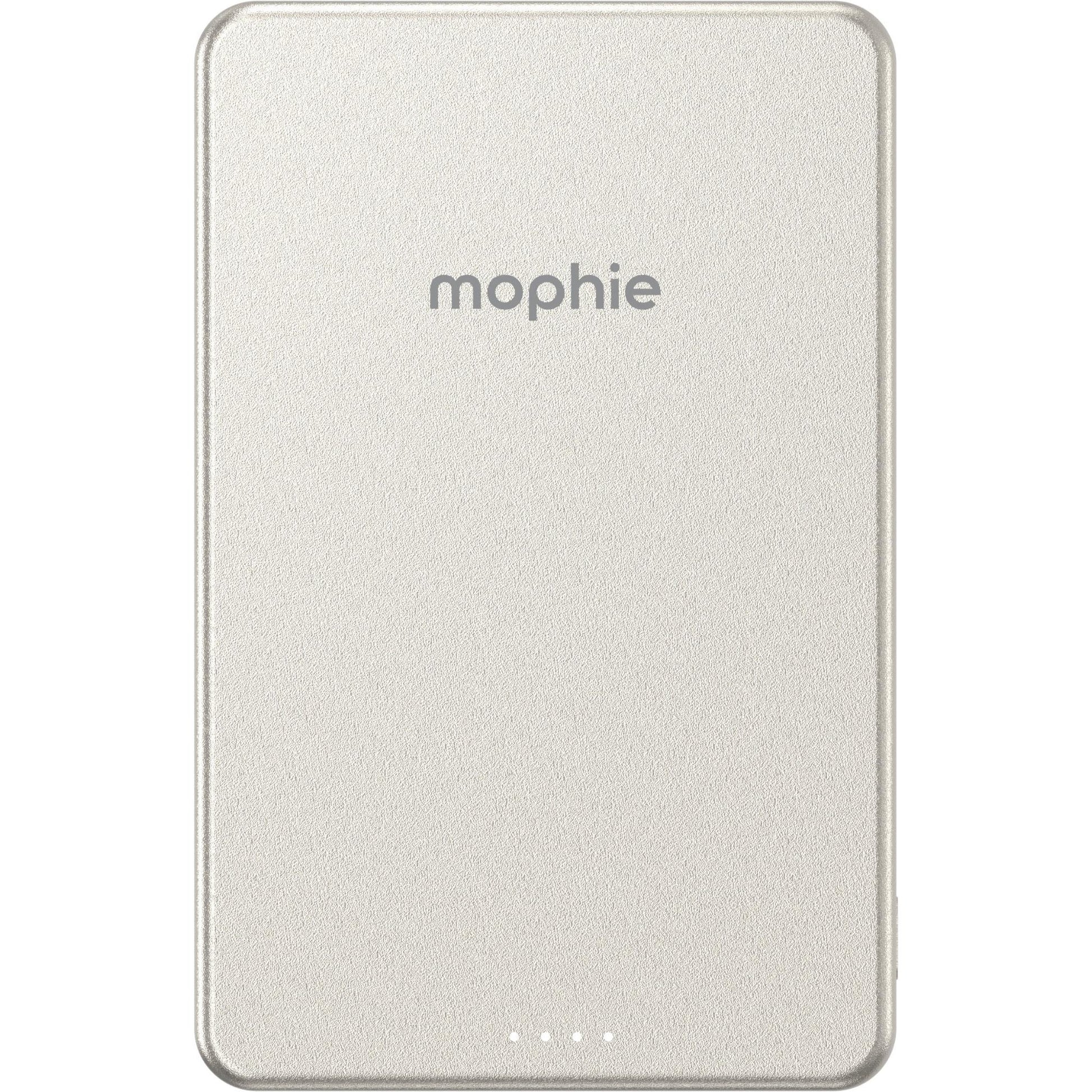 mophie Snap+ Powerstation Mini 5K Magnetic Power Bank (White Titanium)