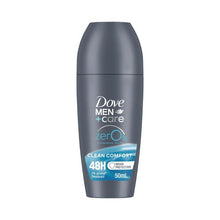 DOVE MEN DEODORANT 48HR ROLL ON CLEAN COMFORT ZERO % ALUMINIUM 50ML