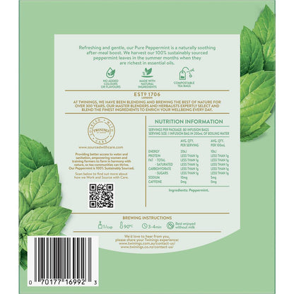 Twinings Pure Peppermint Tea Bags 80 Pack