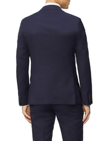 Super Slim Twill Suit Jacket in Navy