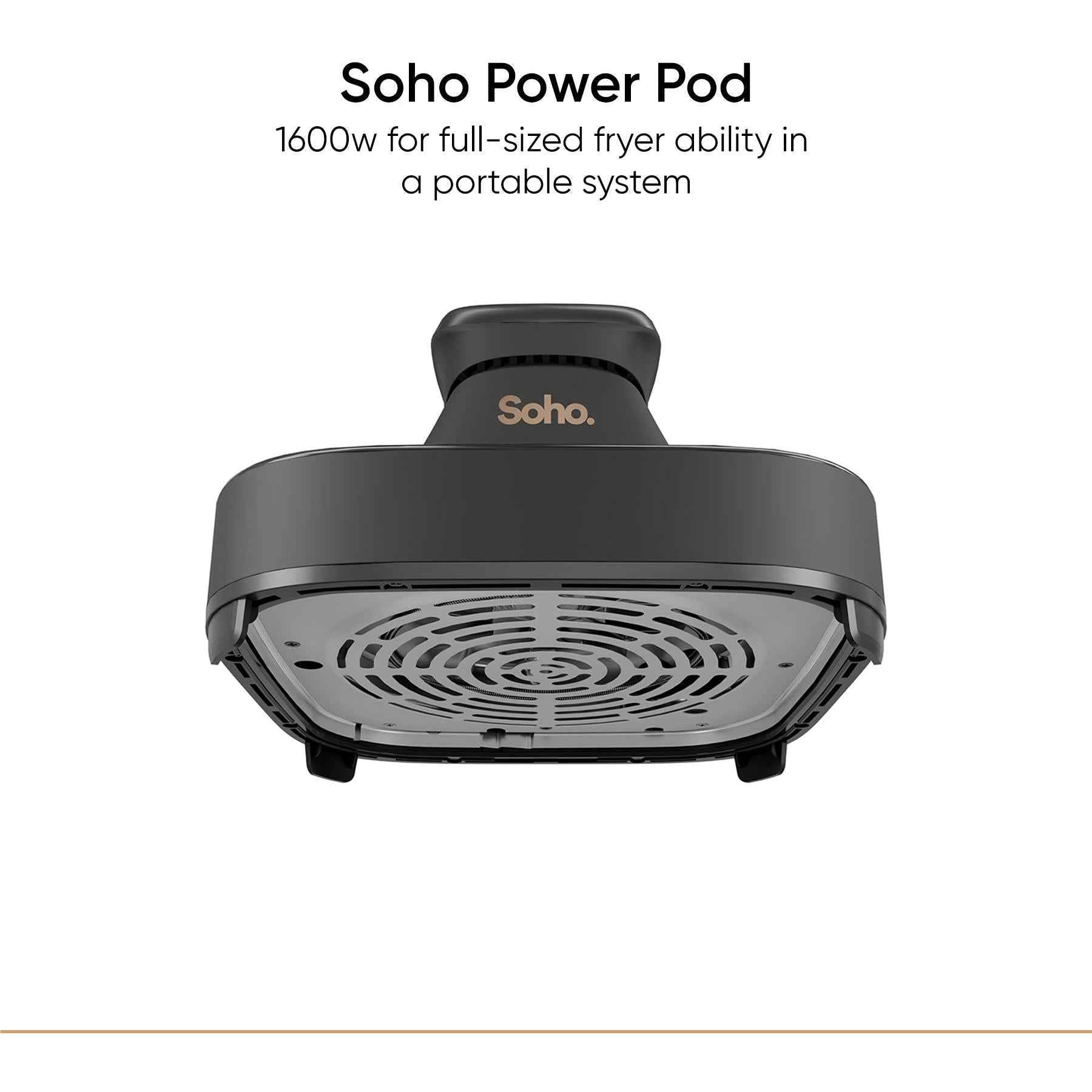 Soho Crystal 6L Glass Air Fryer