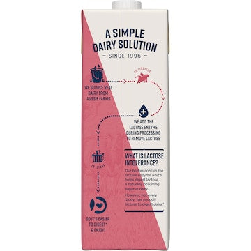 Liddells Lactose Free Skim Long Life Milk UHT 1L
